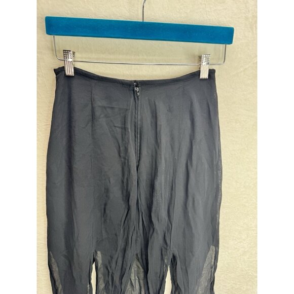 Tadashi Shoji Women's Size 6 Black Maxi Gore Vintage Skirt - Picture 8 of 12